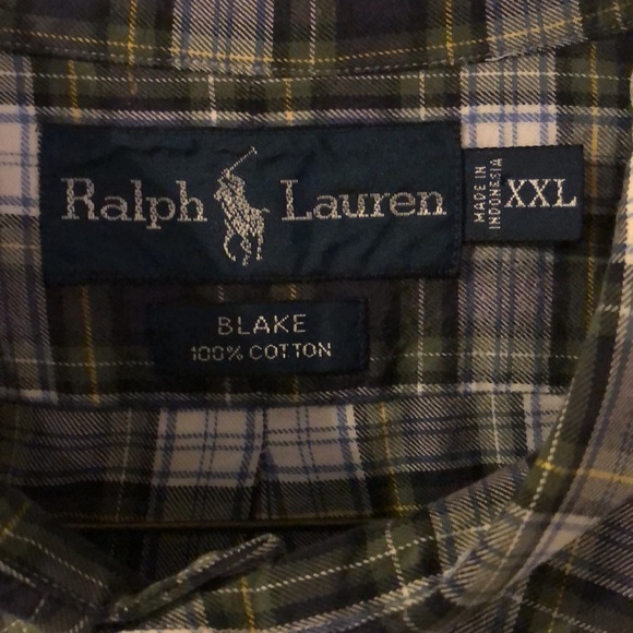 Classic Ralph Lauren long sleeve plaid button. - Picture 3 of 5